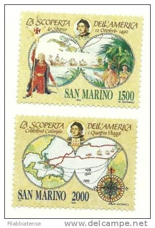 1992 - 1334/35 Celebrazioni Colombiane   +++++++ - Unused Stamps