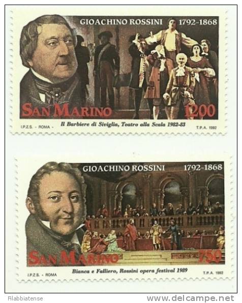 1992 - 1336/37 G. Rossini    +++++++ - Unused Stamps