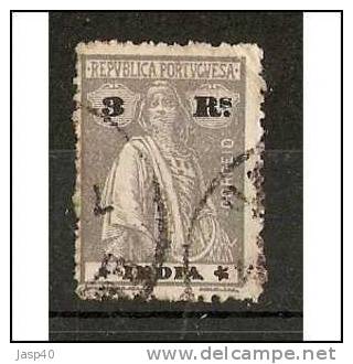 INDIA PORTUGUESA 258- USADO, 12 X 11 1/2 TIPO (III-IV) - Inde Portugaise