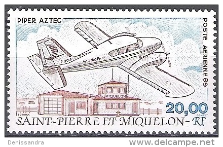 Saint-Pierre & Miquelon 1989 Michel 573 Neuf ** Cote (2007) 10.00 Euro Piper Aztec - Neufs