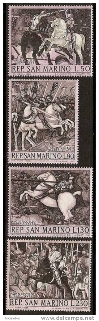 SAINT MARIN  1968  Battle Of San Romano   Scott A135 N° 688/691 Neufs ** - Unused Stamps