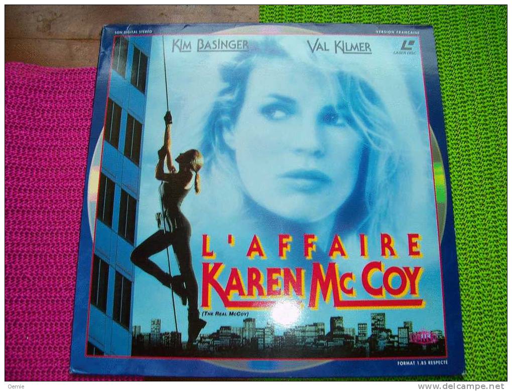 LASERDISC  CDV   °°°  L´ AFFAIRE KAREN Mc COY  AVEC KIM BASINGER ET VAL KILMER  ++++ - Andere Formaten