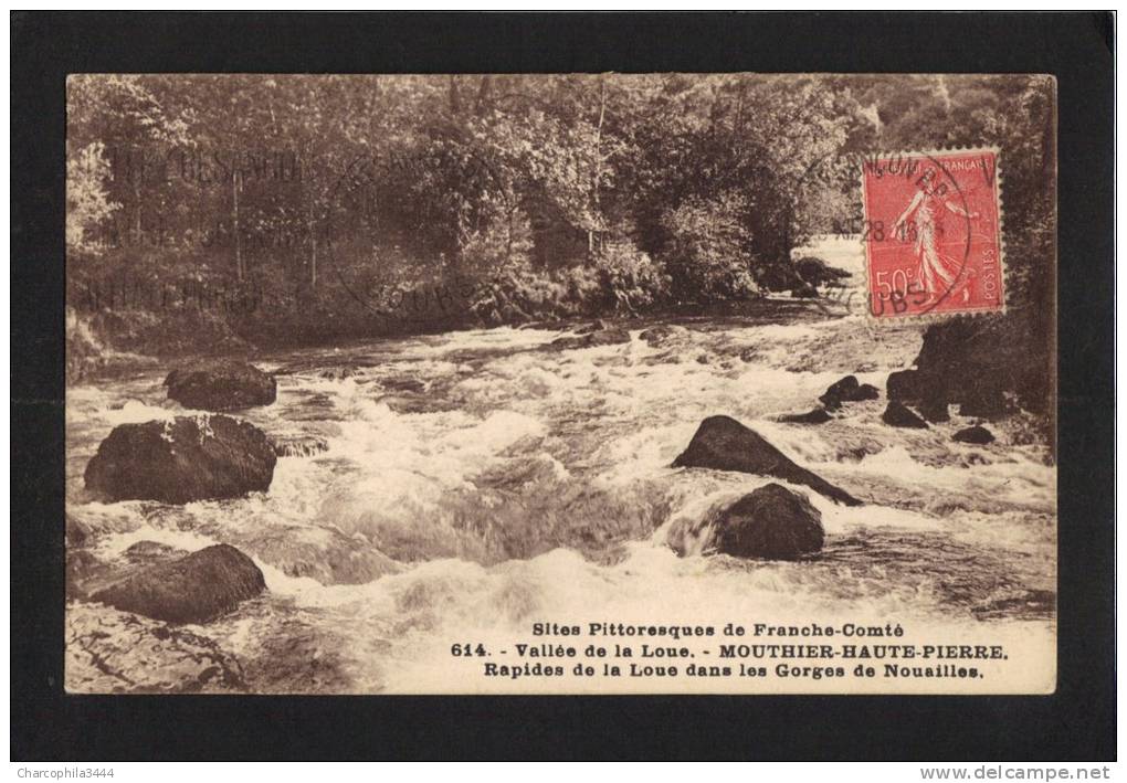 MOUTHIER HAUTE PIERRE (DOUBS) : 1928  VALLEE DE LA LOUE , Ed. Ch. GIRARDOT ET Cie à BESANCON - Sonstige & Ohne Zuordnung