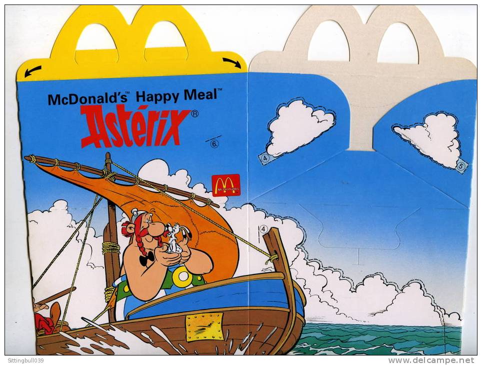 ASTERIX. EMBALLAGE McDonald's Happy Meal. 1994. POUR LES 35 ANS D'ANNIVERSAIRE D'ASTERIX. Le Bateau. - Advertisement