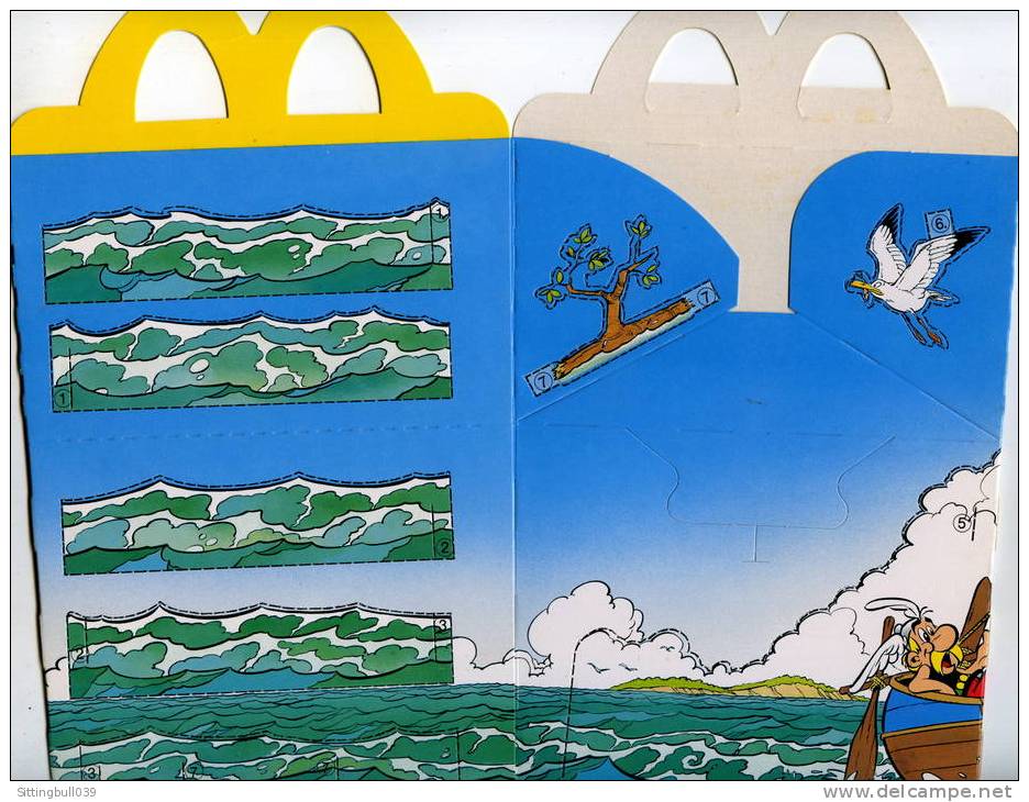 ASTERIX. EMBALLAGE McDonald's Happy Meal. 1994. POUR LES 35 ANS D'ANNIVERSAIRE D'ASTERIX. Le Bateau. - Advertisement