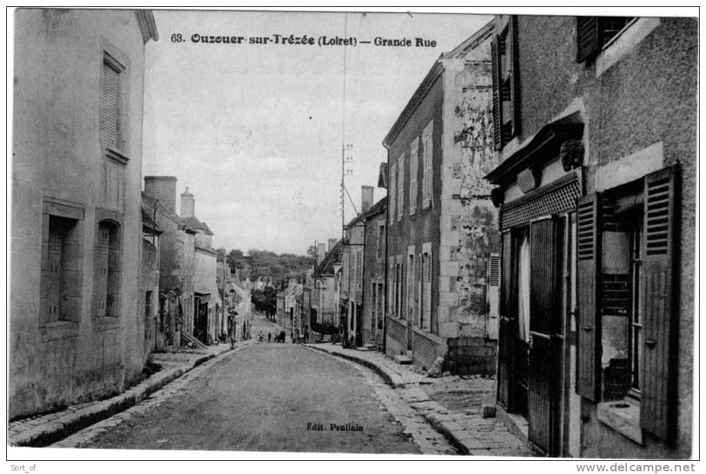 OZOUER-SUR-TREZEE - GRANDE RUE - CPSM - F1492 - Ouzouer Sur Loire