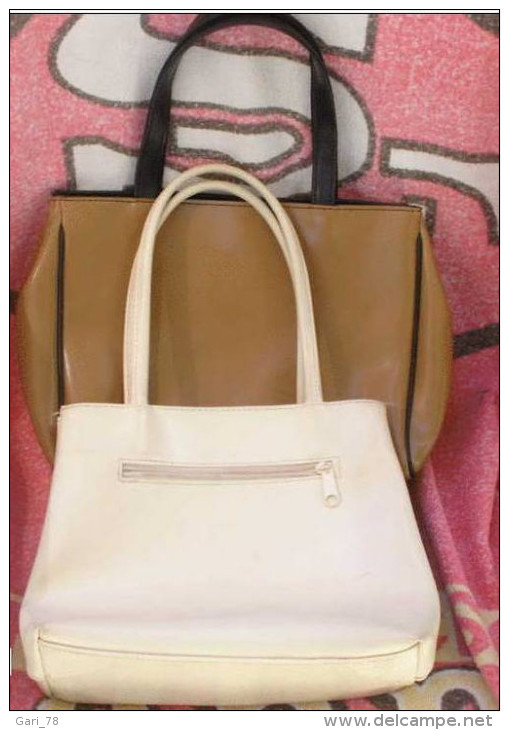 Lot De 2 Sacs à Mains (beige Et Marron Clair) - Taschen Und Beutel