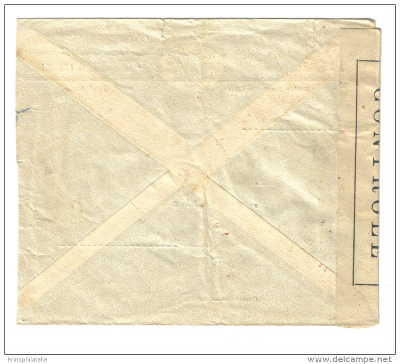 LETTRE DE BEYROUTH PAR AVION POUR DAKAR ET CENSUREE 1944 - Cartas & Documentos