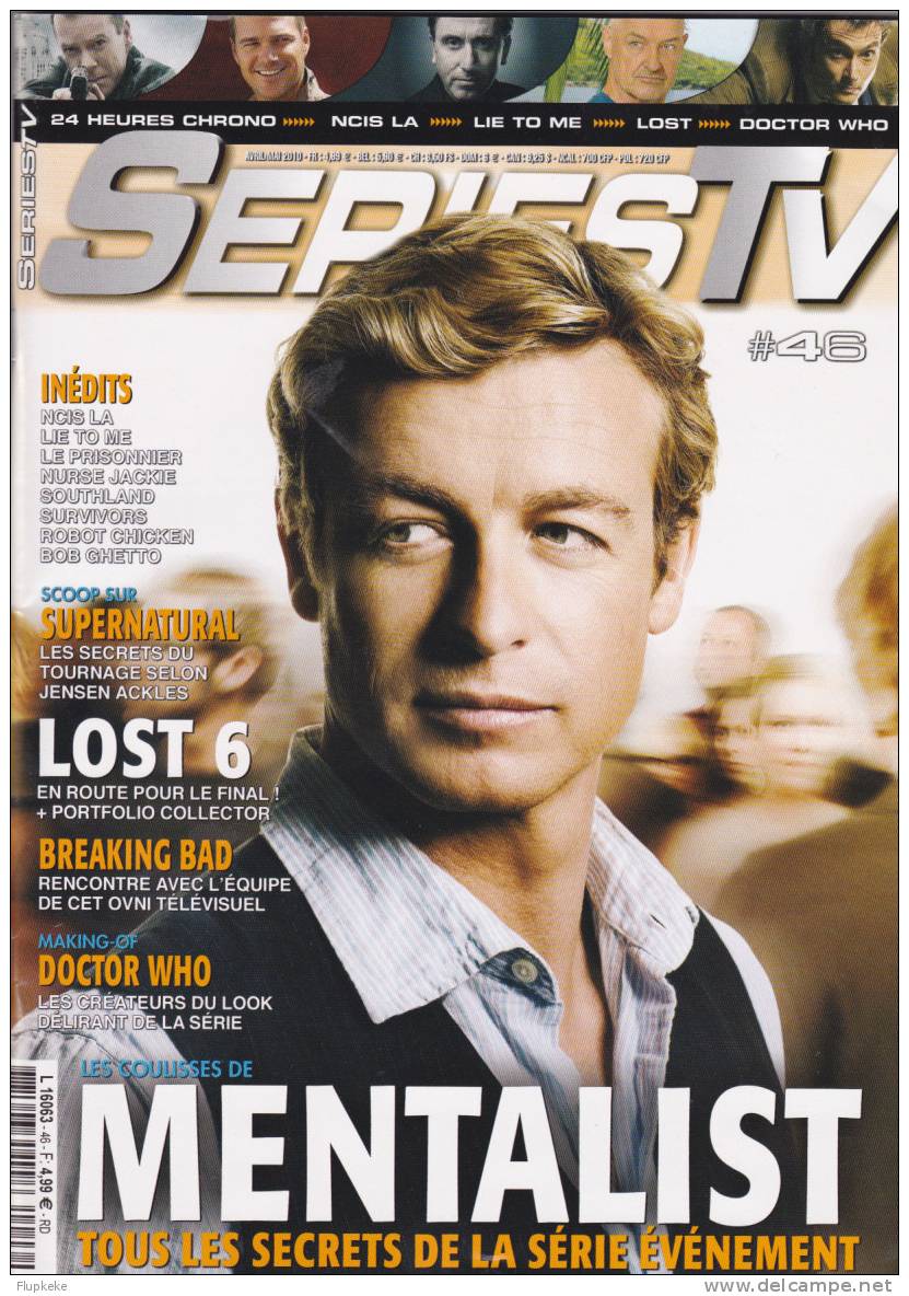 Séries Tv 46 Avril-mai 2010 The Mentalist Lost Saison 6 Supernatural Doctor Who 24h - Television