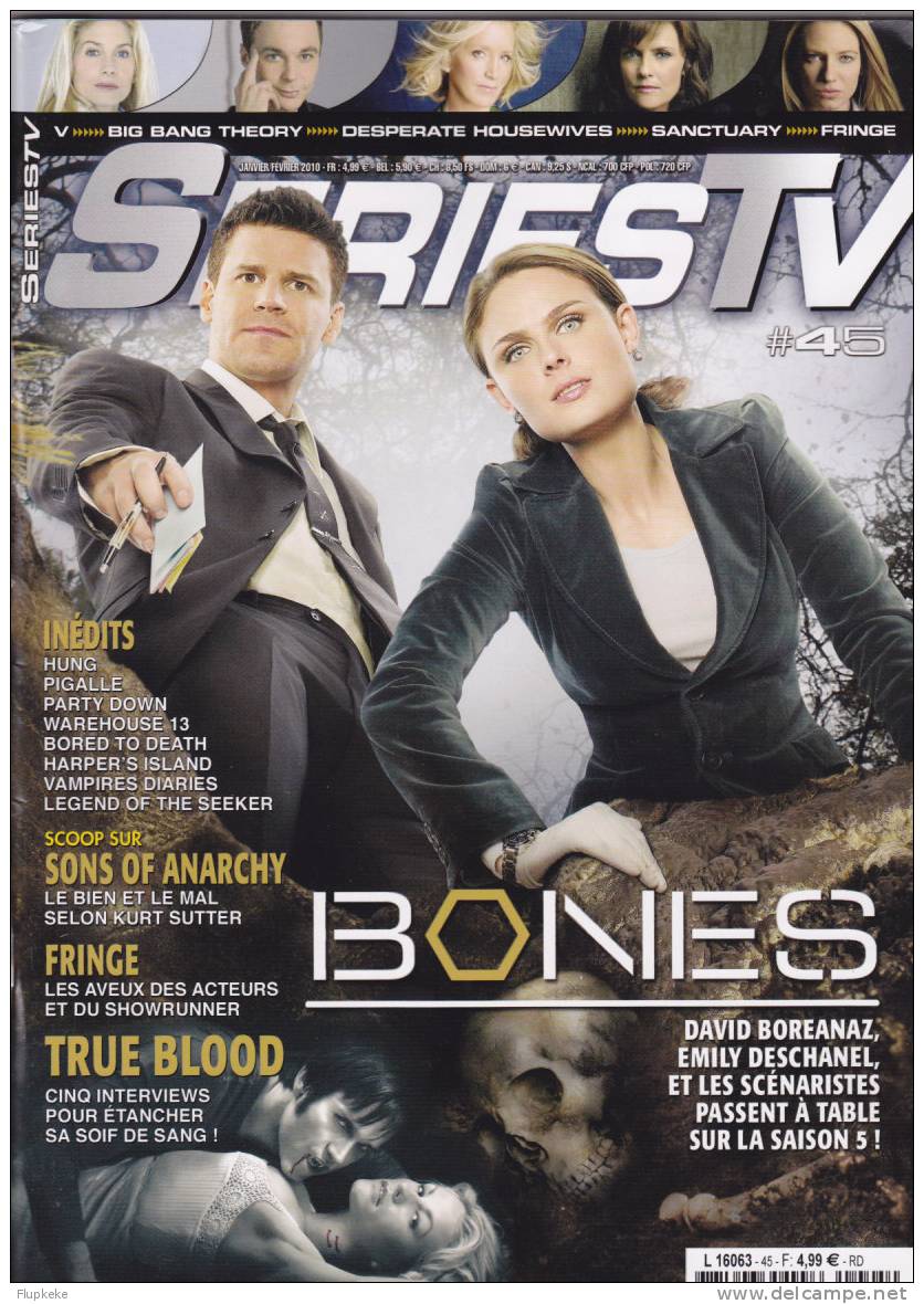 Séries Tv 45 Janvier-février 2010 Bones True Blood Desperate Housewife Sanctuary Fringe - Televisie