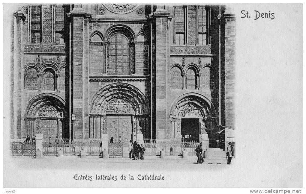 CPA ST DENIS( 93) Entrees Laterales De La Cathedrale Non Circulee - Saint Denis