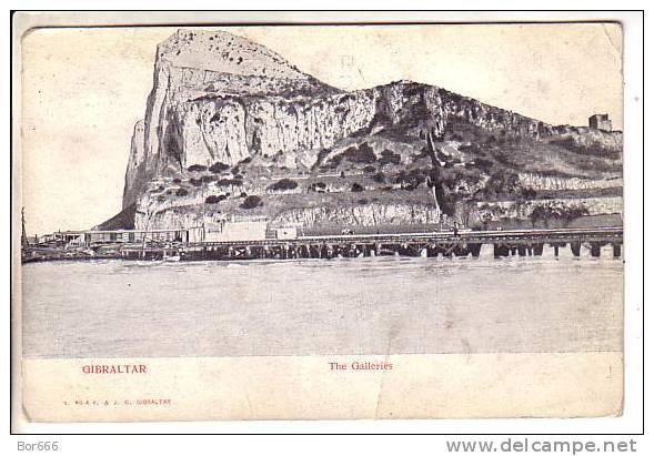 GOOD OLD GIBRALTAR POSTCARD - Gibraltar - The Galleries - Gibraltar