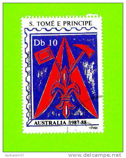 Timbre Oblitéré Used Mint Stamp Selo Carimbado Congreso Internacional Do Escutismo AUSTRALIA Db10 S TOME E PRINCIPE 1988 - Sao Tome Et Principe