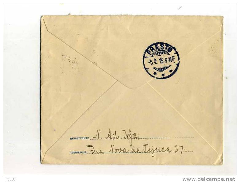 - BRESIL . ENTIER SUR ENVELOPPE DE 1915 POUR LE DANEMARK - Entiers Postaux