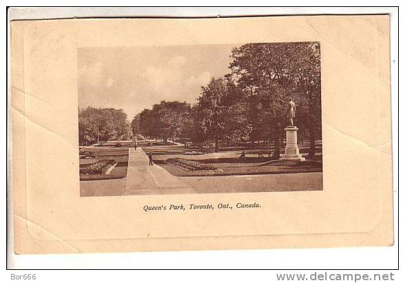 GOOD OLD CANADA POSTCARD - Toronto - Queens Park - Toronto