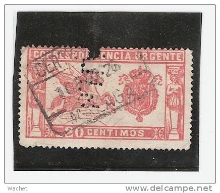 Perforadas/perfin/perfore /lochung  Espana No 256  B.H.A. - Used Stamps