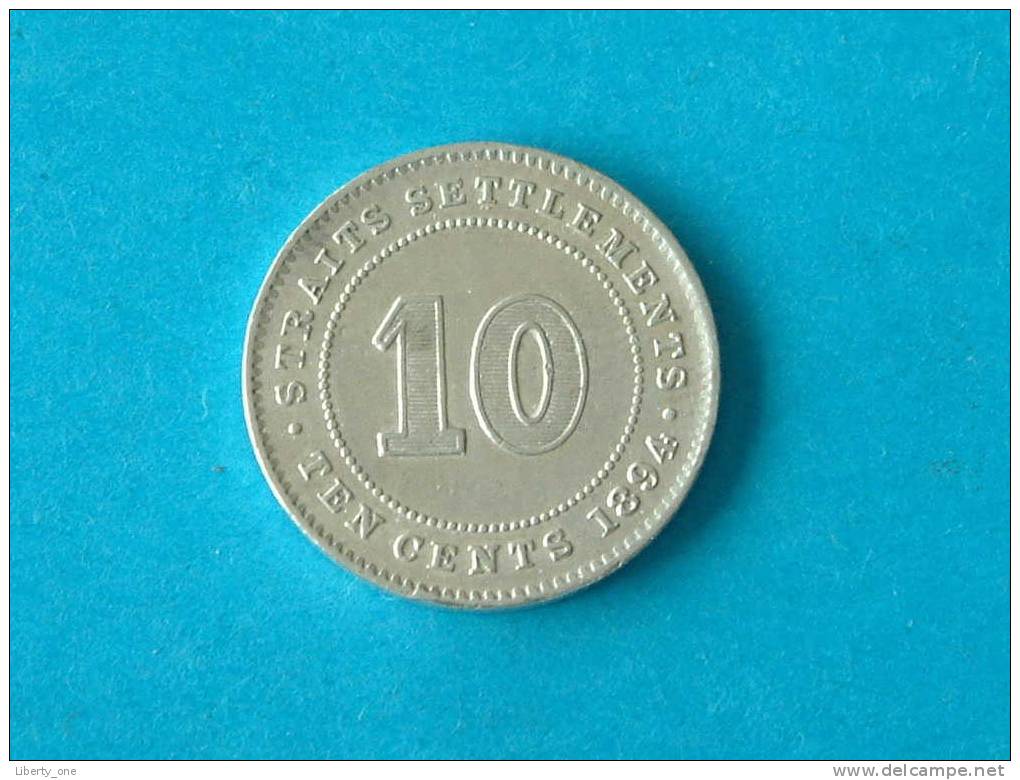 STRAITS & SETTLEMENTS 1894 - 10 CENTS / KM 11 ( Details Zie Foto ) ! - Colonies