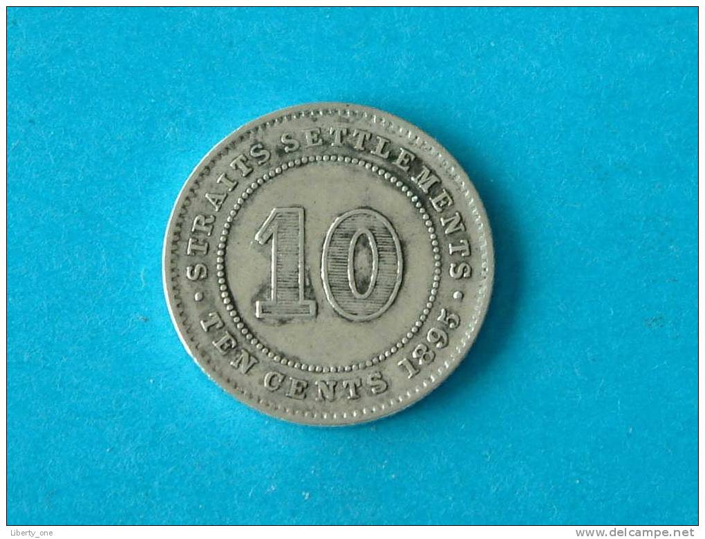 STRAITS & SETTLEMENTS 1895 - 10 CENTS / KM 11 ( Details Zie Foto ) ! - Colonies