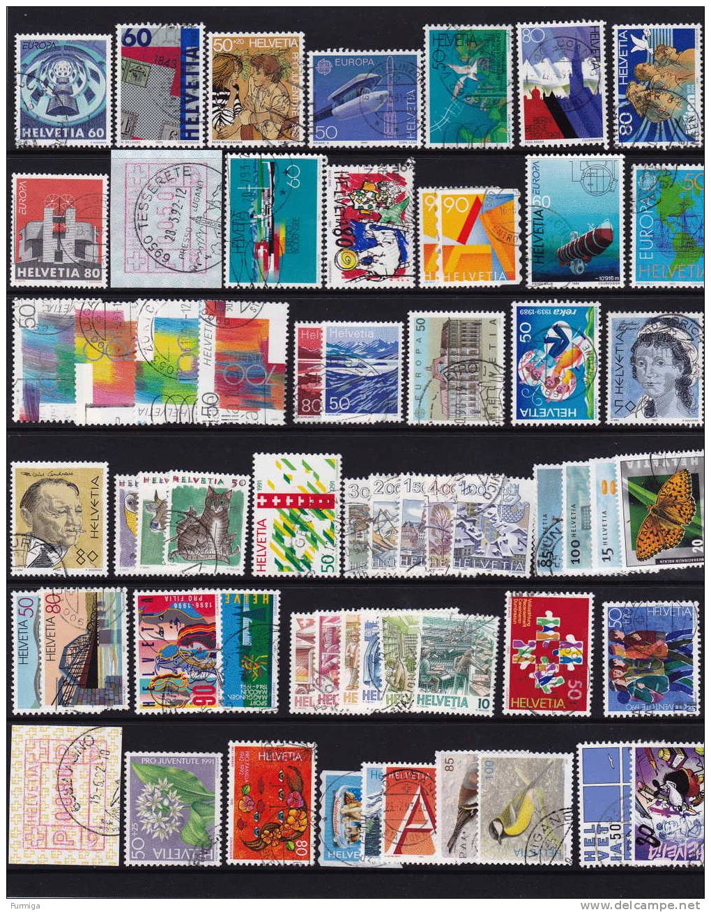 Svizzera Lotto Di Qualità Con Francobolli Usati Dal 1982 - Collections