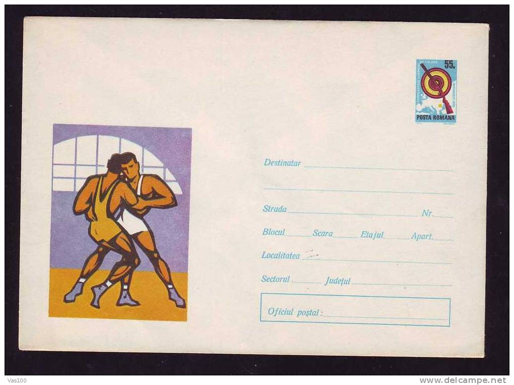 Romania 1970 Lutte Greco-Romane Et Libere Championnats D´Europe Very Rare Enteire Postal Unused. - Wrestling