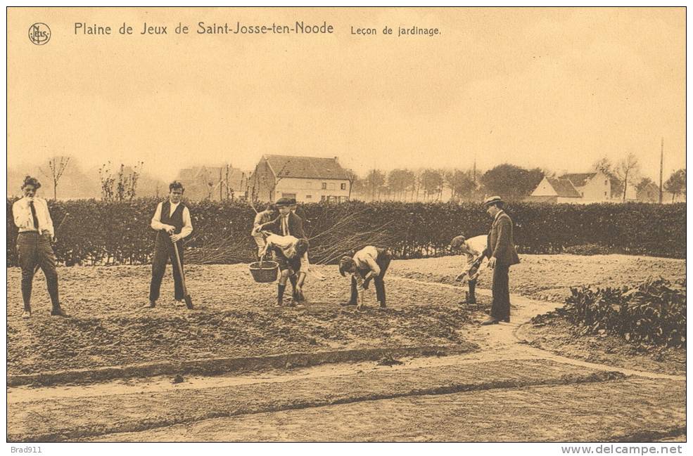Saint Josse Ten Noode / St Joost Ten Node - Plaine De Jeux: Leçon De Jardinage  - 1930, éd. Thill (enfants Kinderen) - St-Joost-ten-Node - St-Josse-ten-Noode