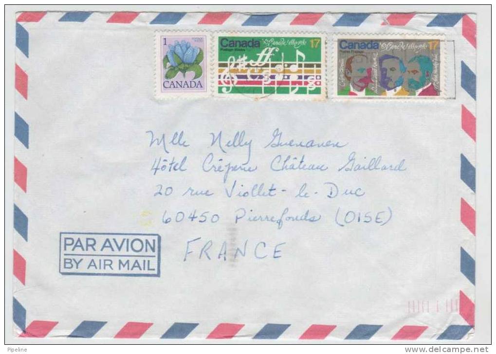 Canada Air Mail Cover Sent To France 5-9-1980 - Poste Aérienne