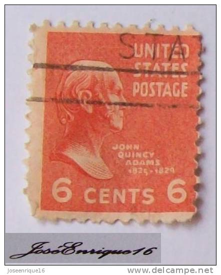 JOHN QUINCY ADAMS - USA 6 CENTS - Used Stamps