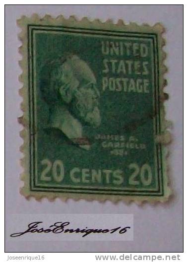 JAMES GARFIELD, USA 20 CENTS - Used Stamps