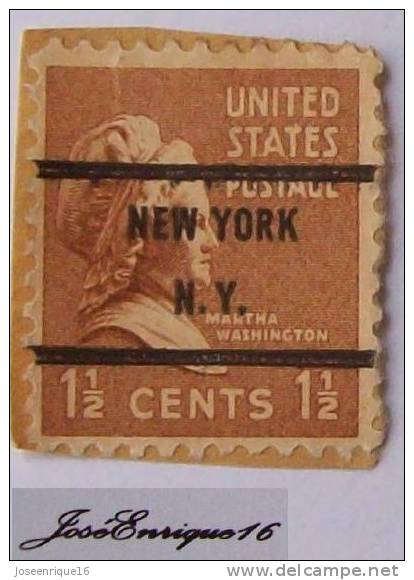MARTHA WASHINGTON 1,50 CENTS - Used Stamps
