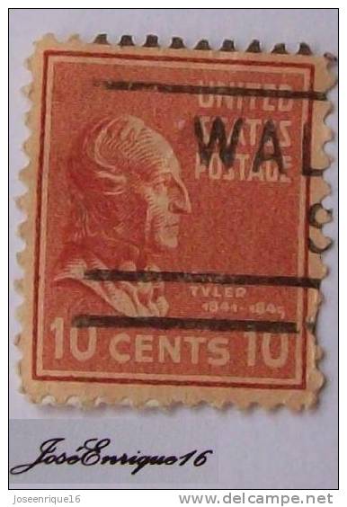 TYLER - USA - 10 CENTS - Used Stamps