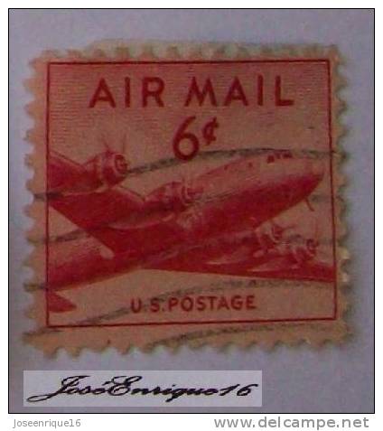 U.S. POSTAGE - AIR MAIL 6C - Used Stamps