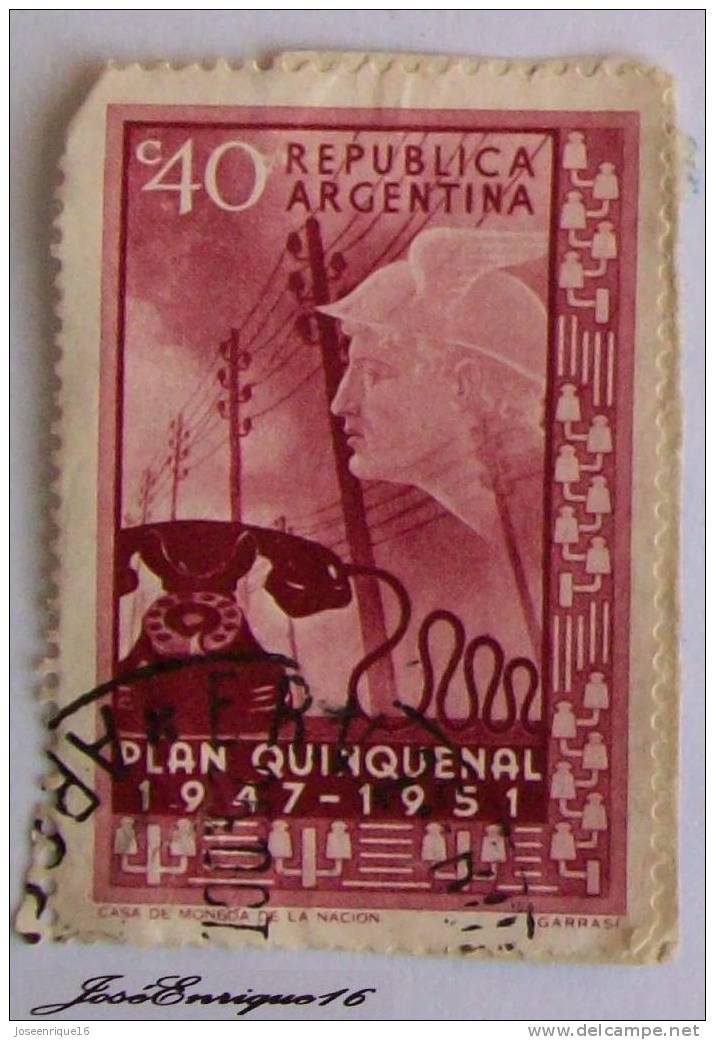 ARGENTINA - PLAN QUINQUENAL 1947 - 1951 - Sonstige & Ohne Zuordnung