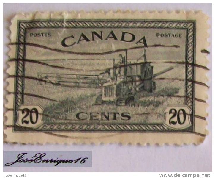 POSTES CANADA POSTAGE - 20 CENTS - Poste Aérienne