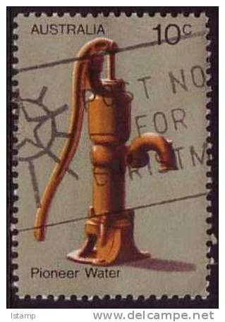 1972 - Australian Pioneer Life Issue 10c WATER Stamp FU - Oblitérés