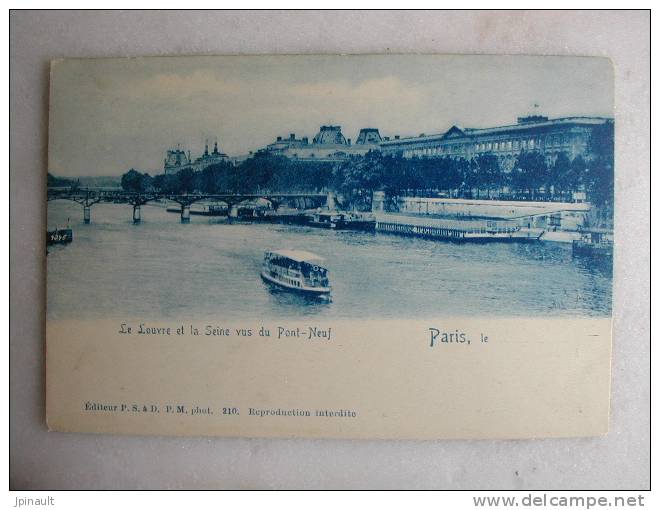 PARIS - Le Louvre Et La Seine Vus Du Pont Neuf - The River Seine And Its Banks