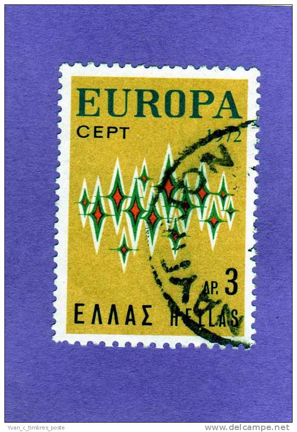 GRECE TIMBRE N° 1084 OBLITERE EUROPA 1972 - Oblitérés