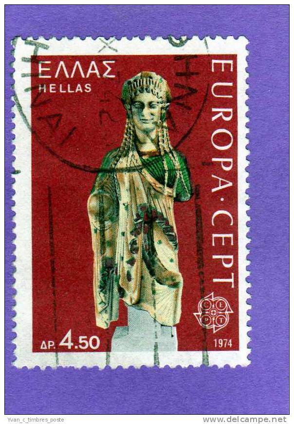 GRECE TIMBRE N° 1145 OBLITERE EUROPA 1974 - Oblitérés