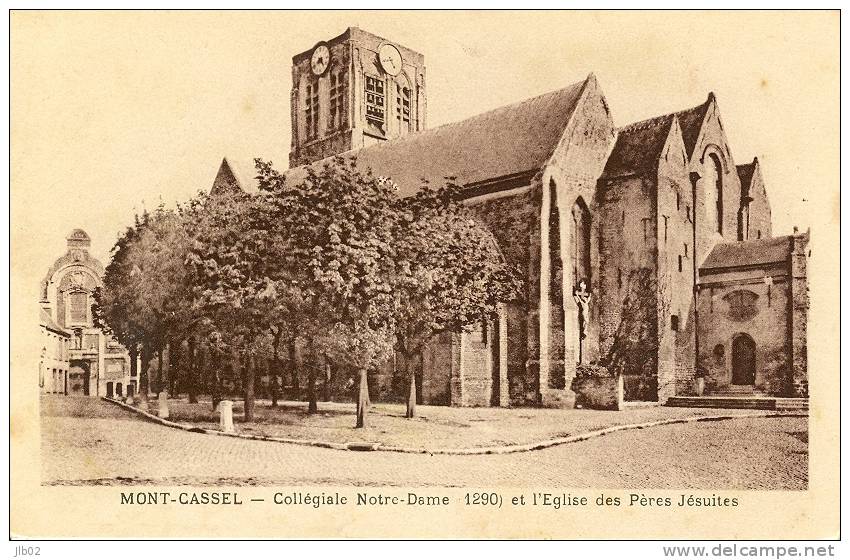 Mont Cassel - Collégiale Notre Dame 1 Et L'Eglise Des Pères Jésuites290 - La Madeleine