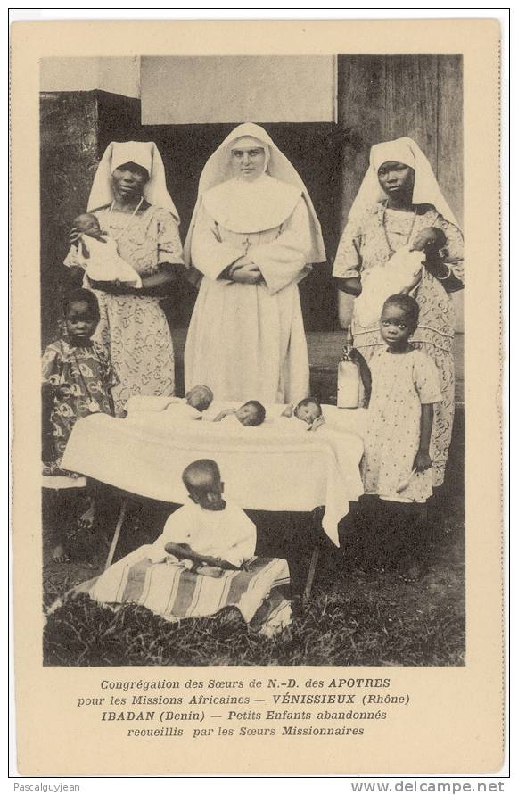 CPA DAHOMEY / BENIN - IBADAN - ENFANTS RECUEILLIS PAR LES SOEURS MISSIONNAIRES - Benín