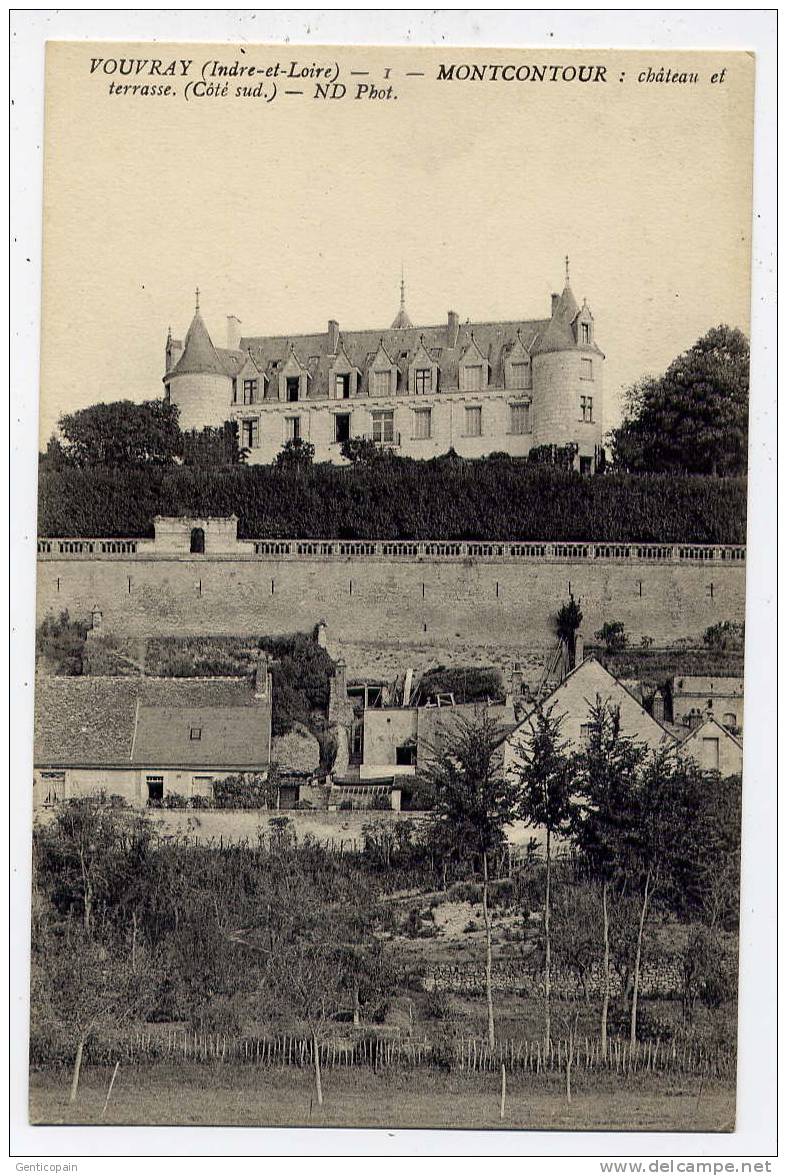 Q7 - VOUVRAY - Montcontour - Château Et Terrasse Côté Sud - Vouvray