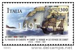 ITALIA - ITALY - ANNO 1997 - NAVIGATORE GIOVANNI CABOTO -  EMISSIONE  CONGIUNTA  -  NUOVI MNH ** - 1991-00:  Nuovi