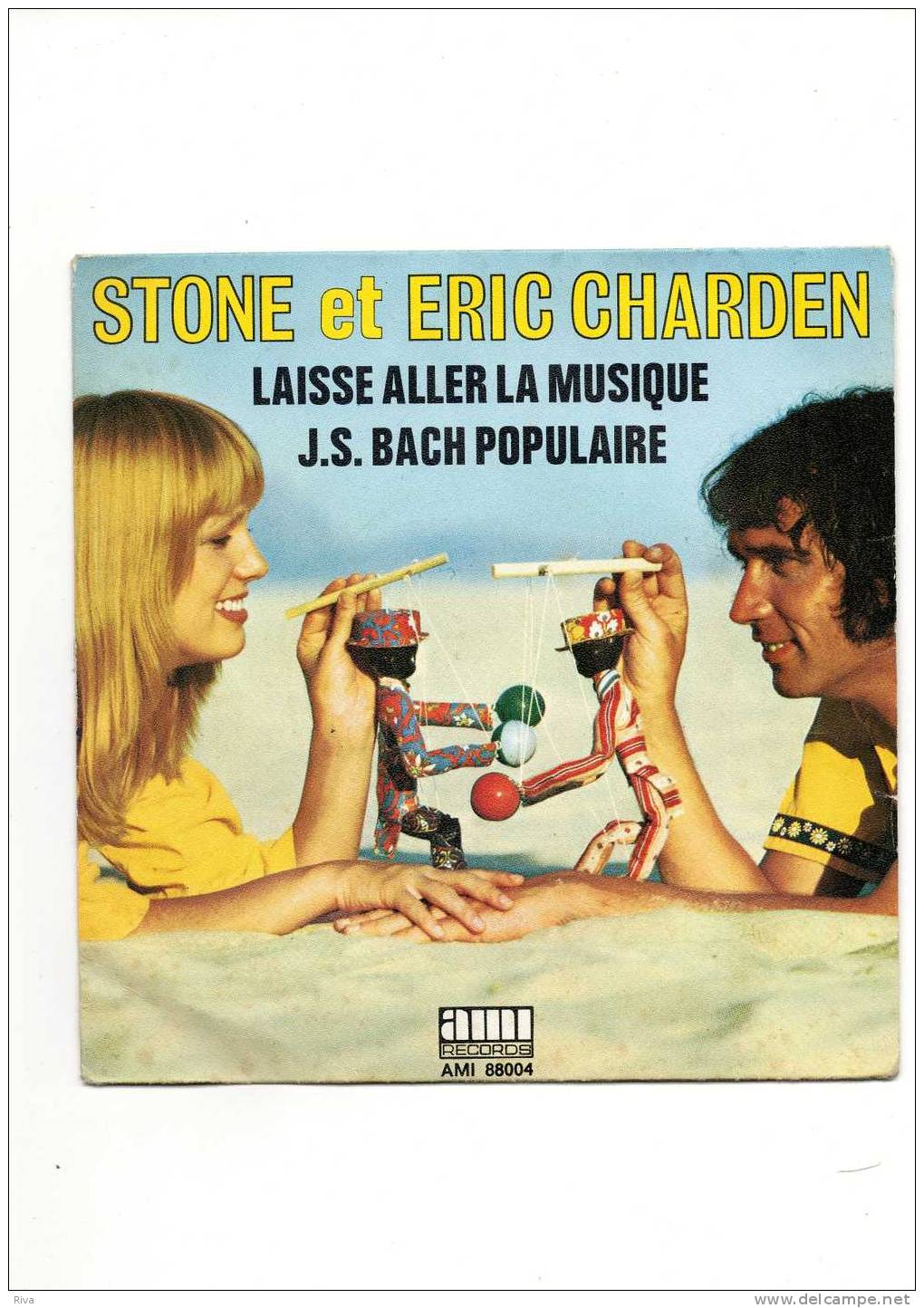 Disque De 45 Tours De STONE Et ERIC CHARDEN ( Laisse Aller La Musique ) - Other & Unclassified