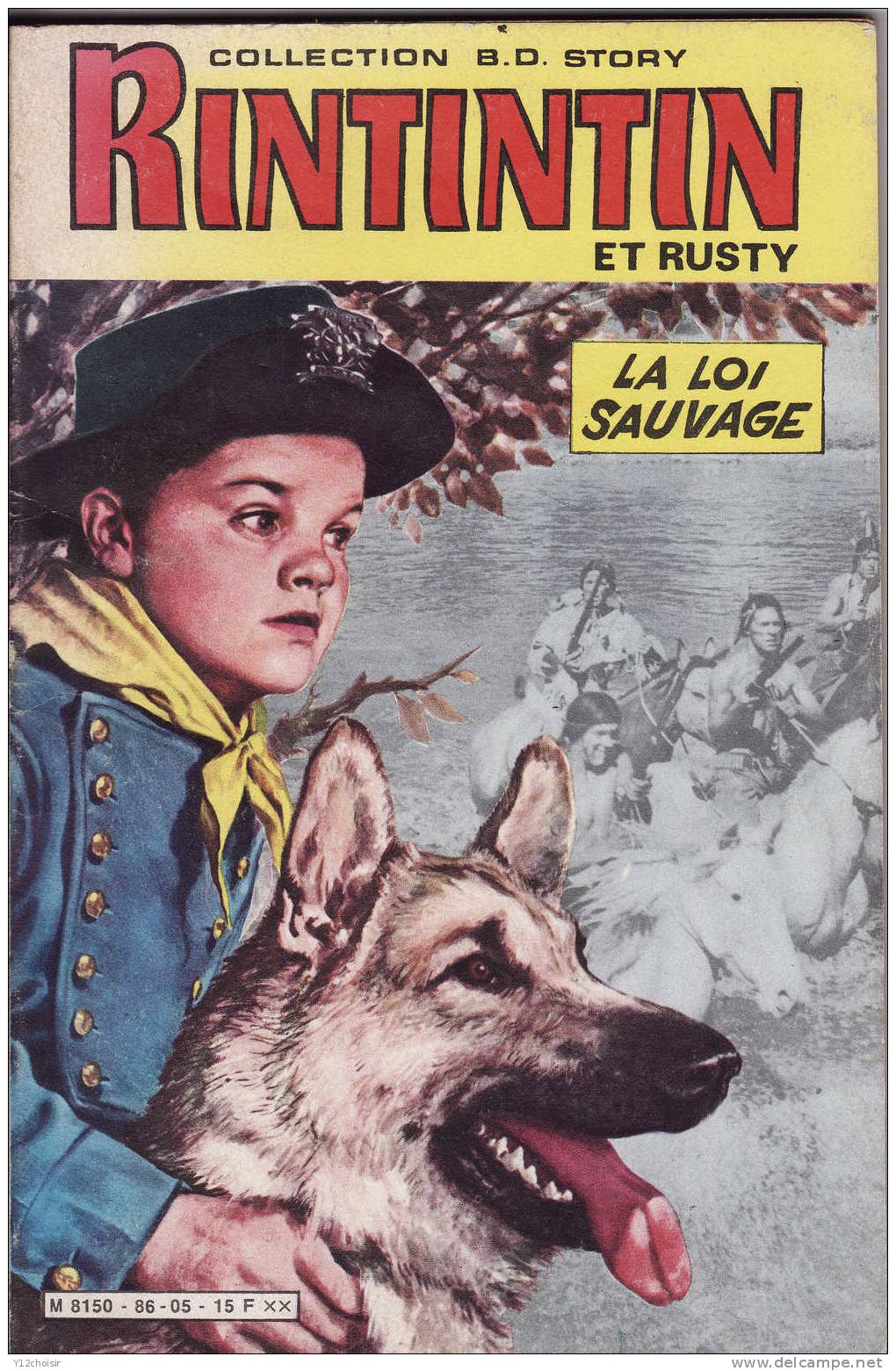 REVUE BD MAGAZINE RINTINTIN ET RUSTY LA LOI SAUVAGE COLLECTION BD STORY BERGER ALLEMAND - Rintintin