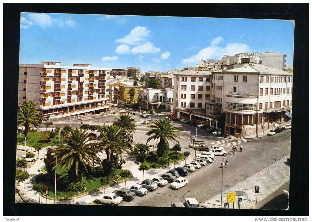 V0980 CARTOLINA ILLUSTRATA CALABRIA CATANZARO PIAZZA MATTEOTTI FG.V. - Catanzaro