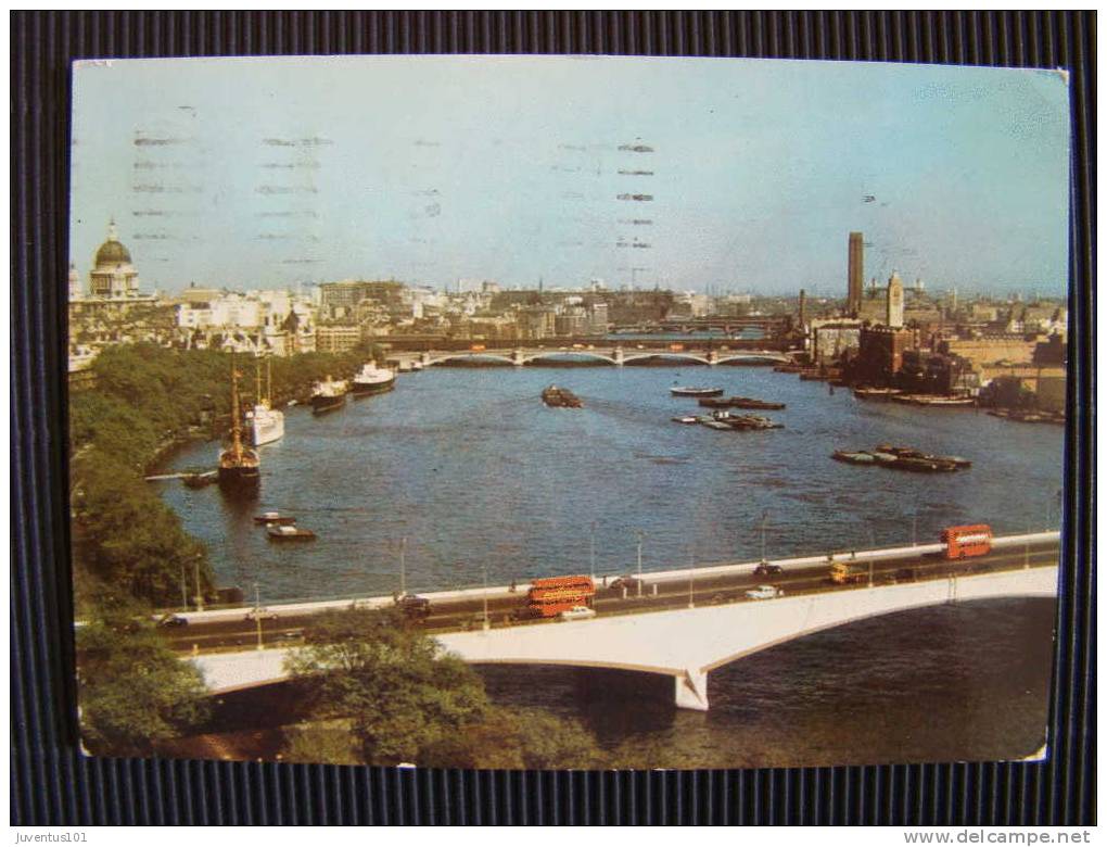 CPSM ANGLETERRE-River Thames And Waterloo Bridge,London - River Thames