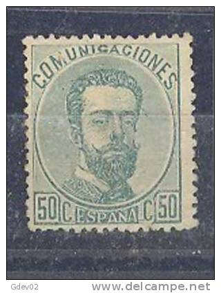 ES126-L2617.España.Spain. Espagne.AMADEO   L  .1872.(Ed 126).con Charnela, MUY BONITO - Unused Stamps