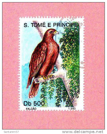 Timbre Oblitéré Used Mint Stamp Selo Carimbado Falcão Faucon Falcon Db 500 S. TOME E PRINCIPE 1993 - Sao Tome Et Principe