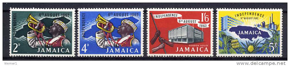 Jamaica 1962 Michel 195-198 Independence Set Of 4 MNH - Jamaica (1962-...)