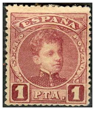 ES253-L2093.España.Spain. Spagne.Alfonso Xlll.CADETE  1901/5 .(Ed 253*)con Charnela.MUY BONITO - Unused Stamps