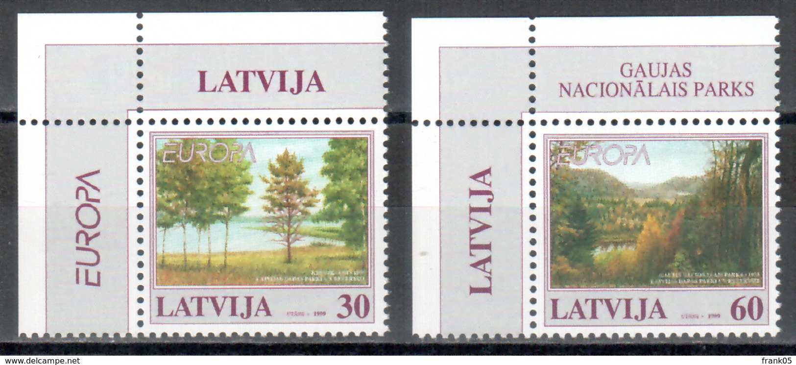 Lettland / Latvia / Lettonie 1999 Satz/set EUROPA ** - 1999